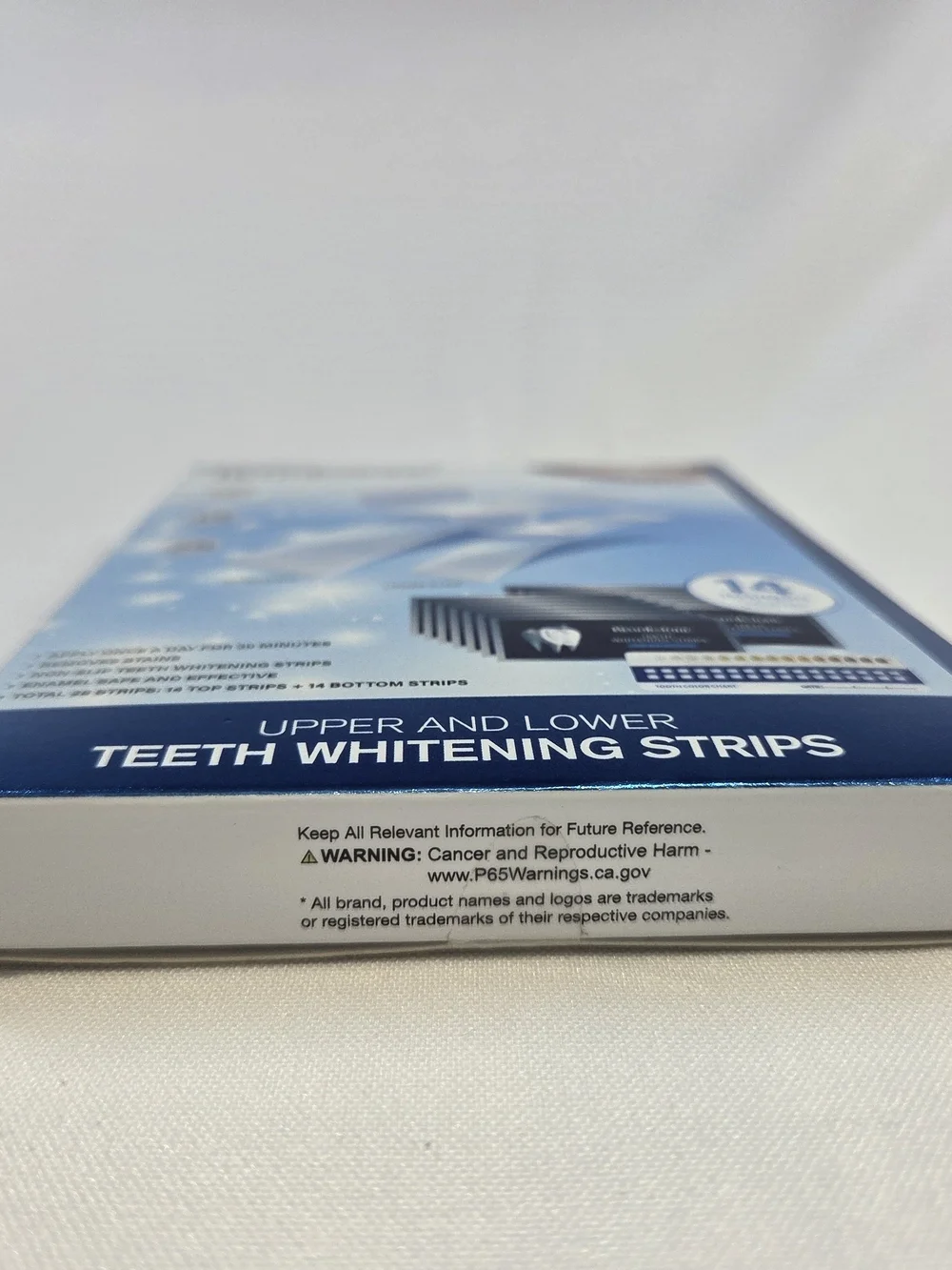 Brookstone Blue Upper & Lower Teeth Whitening Strips
